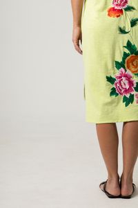 Vestido Curto Chemise Com bordados