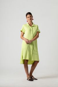 Vestido Curto Chemise Com bordados
