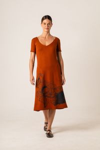 Vestido curto de malha Silk Ramos