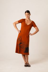 Vestido curto de malha Silk Ramos