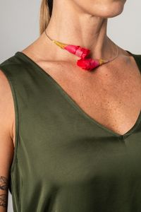 Vestido Longo de Cetim Verde