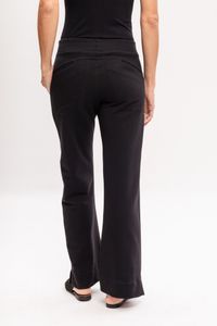 Calça Preta em Moletom com Presponto