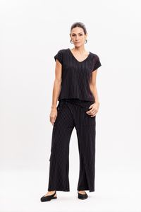 Calça Saruel Risca de Giz com Amarração Lateral