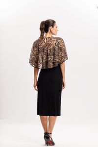 Bolero em Tule Flocado Caxemira