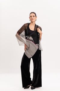 Xale em Tule Estampa Greco David