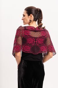 Echarpe em Renda com Bico