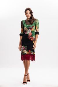 Vestido em Renda Floral Vertumnus Arcimboldo