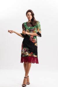 Vestido em Renda Floral Vertumnus Arcimboldo