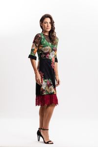 Vestido em Renda Floral Vertumnus Arcimboldo