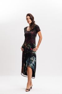 Vestido Midi em Tule  Jan Brueghel The Garden