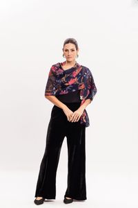 Lenço Floral Estampado em Viscose