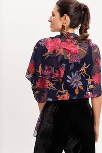 Lenço Floral Estampado em Viscose