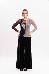 Blusa Segunda Pele em Tule Greco David