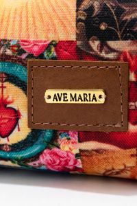 Porta-lápis Estampado Sagrado Coração com Zíper