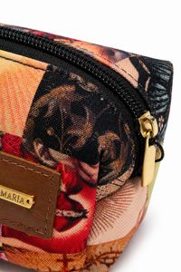 Porta-lápis Estampado Sagrado Coração com Zíper