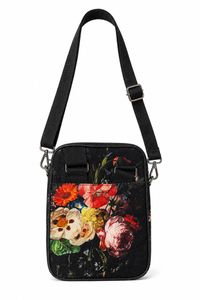 Bolsa Bag Transversal Estampada Rosa Chitão