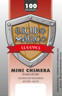 Foto do produto Sleeves Escudo Mágico - MINI CHIMERA - 100u  - 43 mm X 65 mm