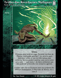 Foto do produto VtES - Carta Avulsa: Trilha das Revelações Malignas (Path of Evil Revelations)