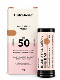Foto do produto Base Stick Média 4.0 Fps 50  15g Derma By Hidrabene