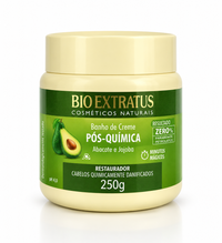Foto do produto Máscara Banho de Creme Pós-Química Abacate e Jojoba 250g Bioextratus