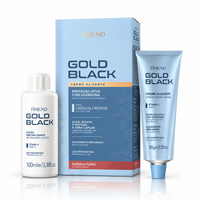Foto do produto Kit Creme Alisante Gold Black Essencia Flores Amend