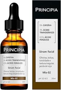Foto do produto Serum 5% Cafeina + 3% Tranexamico + Ferulico Principia Skincare Mix-02 - Anti Olheiras e Manchas com 30ml