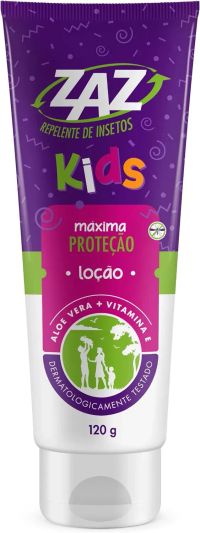 Foto do produto ZAZ REPELENTE INSETOS KIDS MÁXIMA PROTEÇÃO 120G