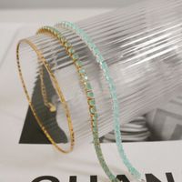 Foto do produto PULSEIRA RIVIERA VERDE BANHADO EM OURO 18K