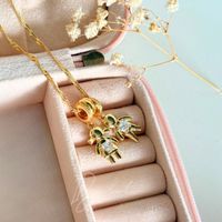 Foto do produto COLAR CASAL DE FILHOS ZIRCÔNIA - BANHADO EM OURO 18K