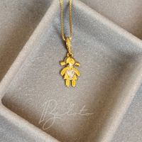 Foto do produto COLAR FILHA ZIRCÔNIA - BANHADO EM OURO 18K