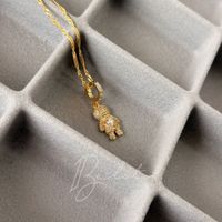 Foto do produto COLAR FILHO CRAVEJADO - BANHADO EM OURO 18K