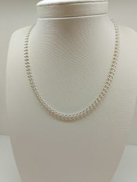 Foto do produto CHOKER REGULÁVEL FOLHAS DE OLIVEIRA BANHADO EM PRATA 925