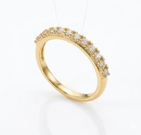 Foto do produto ANEL APARADOR DE ALIANÇA VIC - BANHADO EM OURO 18K