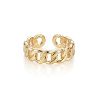 Foto do produto ANEL REGULÁVEL CORRENTE - BANHADO A OURO 18K