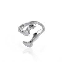 Foto do produto ANEL REGULAVEL CURVE BANHADO A PRATA 925