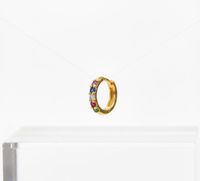 Foto do produto ARGOLA INFANTIL COLORS ZIRCÔNIA - BANHADO EM OURO 18K