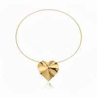 Foto do produto ARO AJUSTÁVEL COM CORAÇÃO MATELADO BANHADO EM OURO 18K