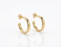 Foto do produto ARGOLA P MANUELA BANHADO EM OURO 18K