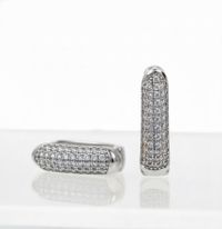 Foto do produto BRINCO ARGOLA CAMILLE BANHADO A PRATA 925