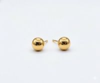 Foto do produto BRINCO DE BOLINHA P BANHADO EM OURO 18K