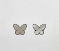 Foto do produto BRINCO DE BORBOLETA COM RESINA BANHADO EM PRATA 925