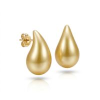 Foto do produto BRINCO MAXI GOTA PÉROLA - BANHADO EM OURO 18K