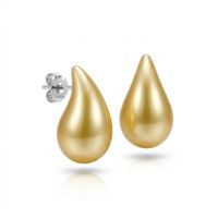 Foto do produto BRINCO MAXI GOTA PÉROLA - BANHADO EM PRATA 925
