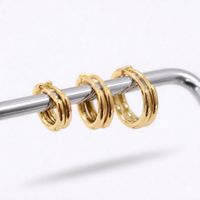 Foto do produto BRINCO TRIO ARGOLINHA BASIC - BANHADO A OURO 18K