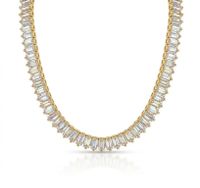 Foto do produto CHOKER REGULÁVEL BAGUETE GOLD BANHADO EM OURO 18K