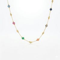 Foto do produto COLAR DE PEDRAS 45 CM BANHADO A OURO 18K