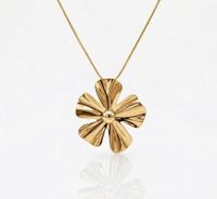 Foto do produto COLAR FLOR ORGÂNICA BANHADO EM OURO 18K