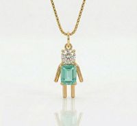 Foto do produto COLAR FILHO PEDRA VERDE - BANHADO EM OURO 18K