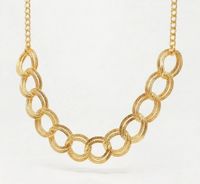 Foto do produto COLAR MAXI ELOS DUPLOS COM REGULAGEM BANHADO EM OURO 18K