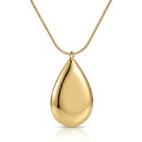 Foto do produto COLAR MAXI GOTA BANHADO EM OURO 18K